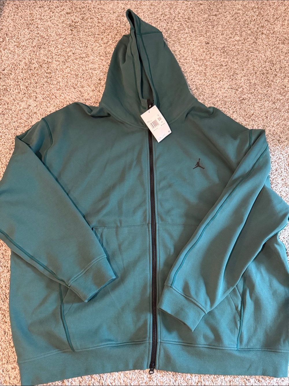 Jordan Men's Teal Full-Zip Hooded Windbreaker